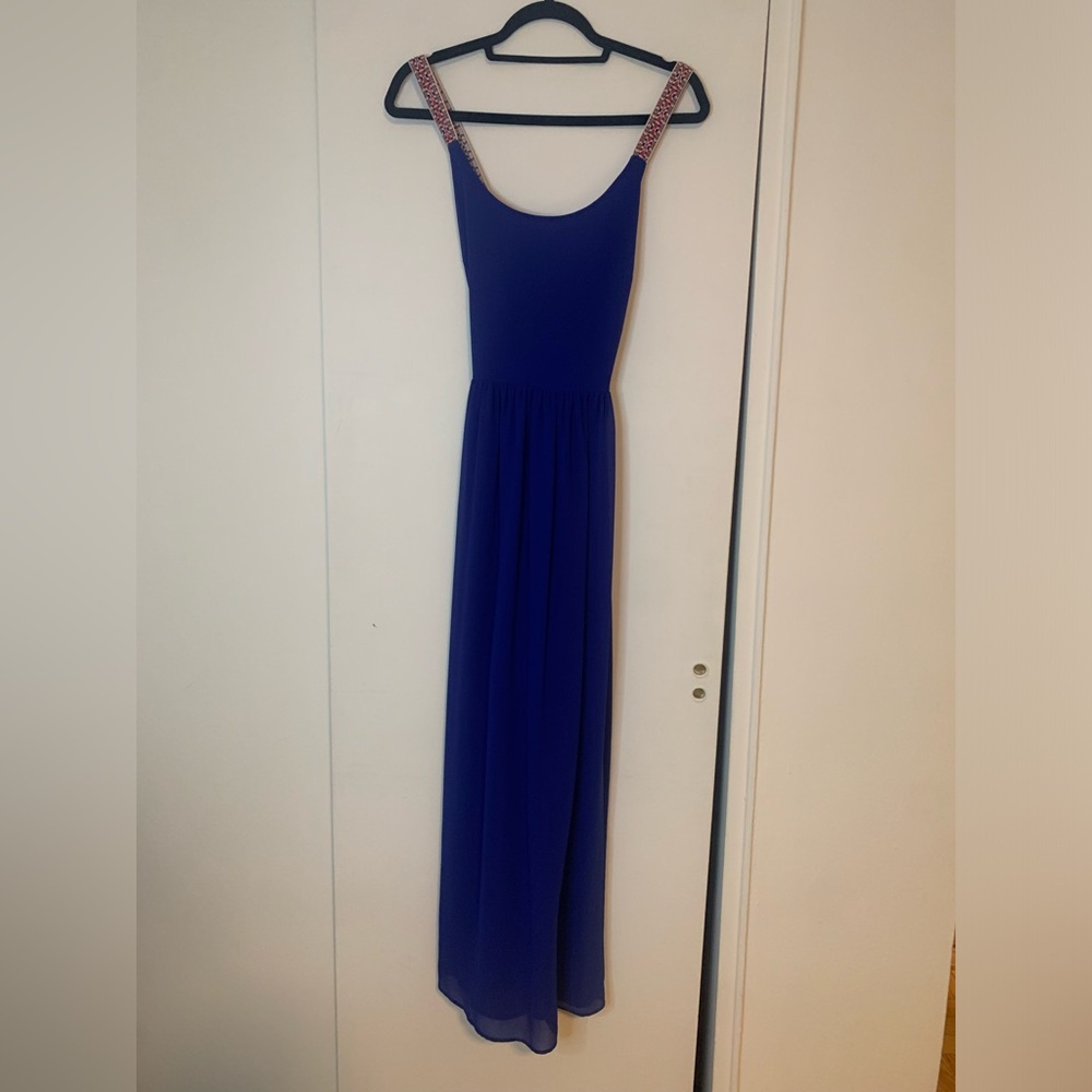 Double Zero Cobalt Blue Maxi Dress